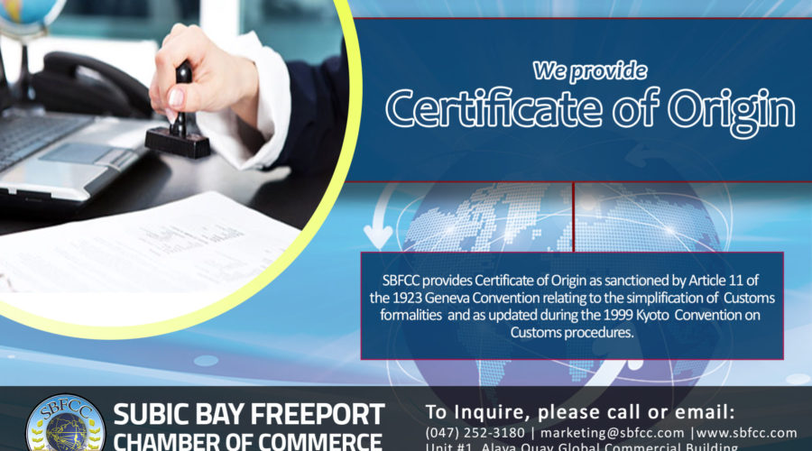 We provide Certificate of Origin